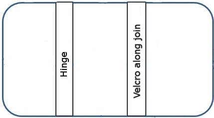 large hot tub cover outine